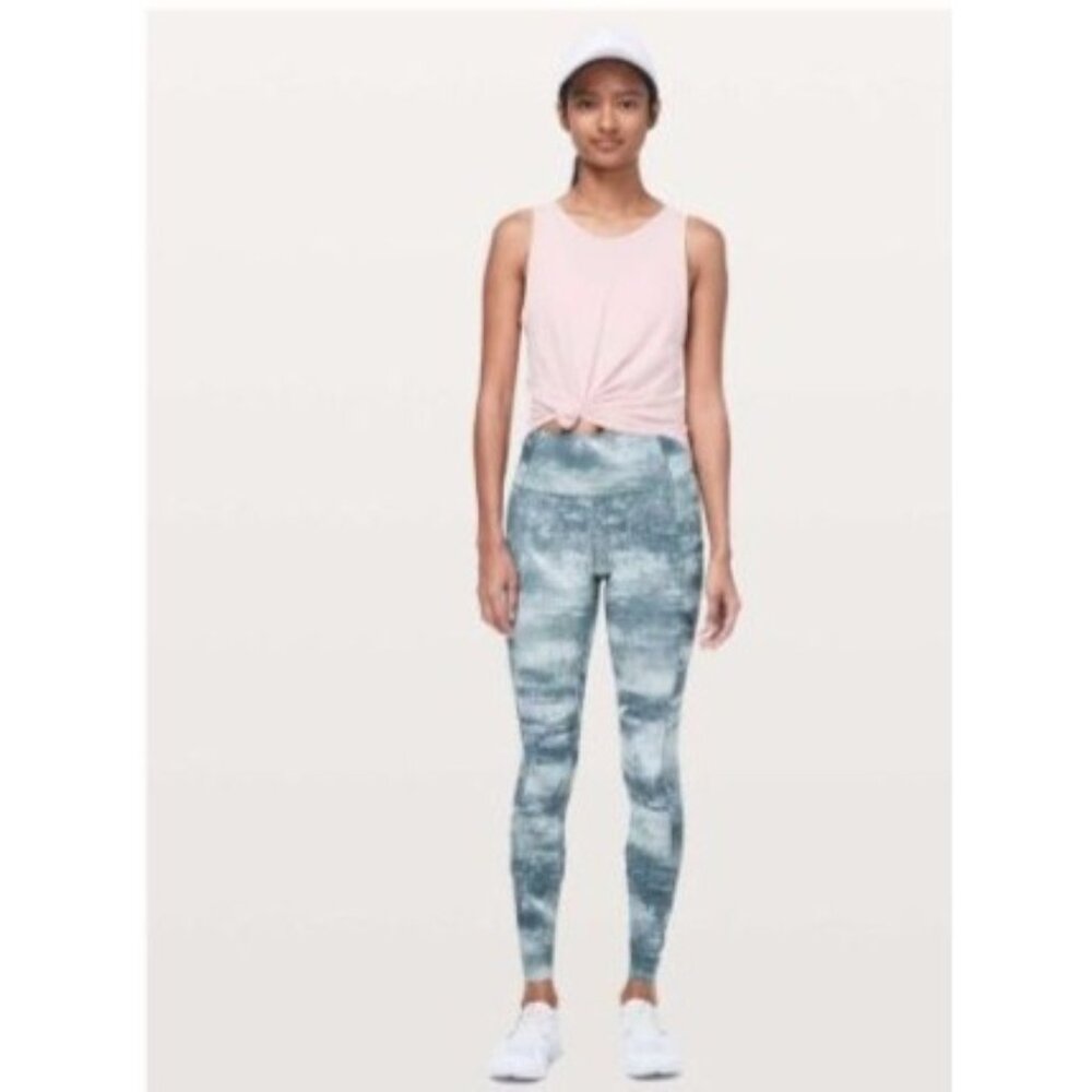 lululemon athletica Green Patterned Leggings